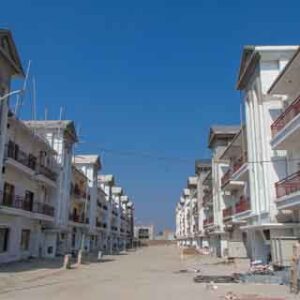 Delhi-India-July -2019-Street-View-of-New-constructed-houses-in-Delhi