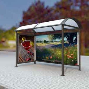mockup-of-bus-stand-two-side-advertisement-bill-board