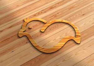 3d-wooden-bird-logo-mockup