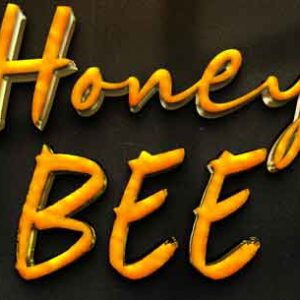 3d-editable-honey-bee-text-effect-style-with-background