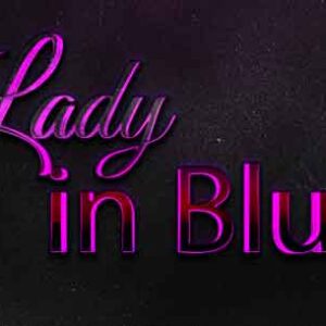 3d-editable-lady-in-blue-text-effect-style-with-background