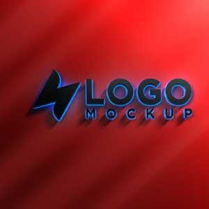 black-blue-light-effects-logo-mockup
