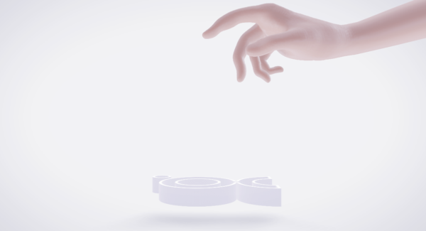 Logo-reveal-of-hand-touch-button-template