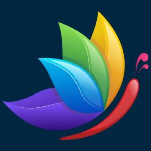 Multicolor-Butterfly-Logo-of-company