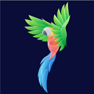 Multicolor-Parrot-Logo-of-a-company