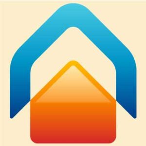 abstract-colorful-up-house-logo-gradient
