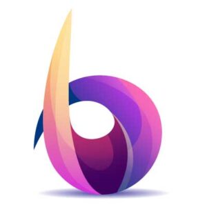 Letter-b-initial-gradient-colorful-logo-design