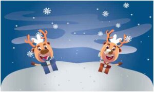 rabbits-playing-with-gifts-in-the-snow-during-winters