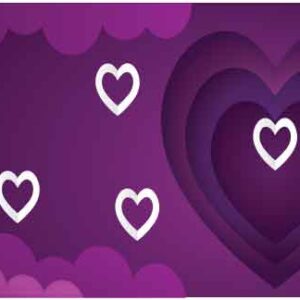 various-valentine-heart-on-abstract-cloudy-background