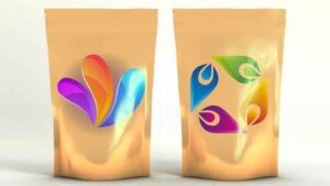 Snacks in two Product Bags Mock ups