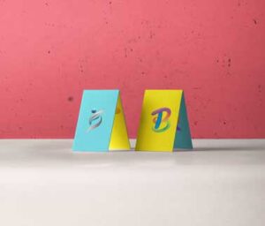 two-table-stand-business-card-branding-mock-up