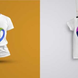mock-ups-of-two-white-t-shirt
