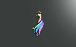 peacock-3d-logo-mock-up-grey-background