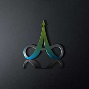 mock-up-3d-chromed-logo-black-background