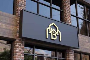 3d-gold-logo-mock-up-facade-sign