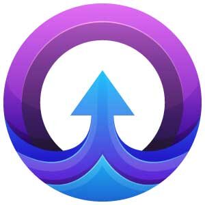 circle-arrow-letter-o-logo-concept