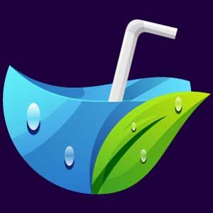 logo-illustration-fresh-water-gradient-colorful-style