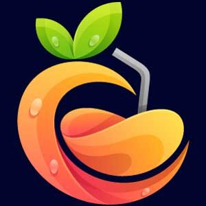 logo-illustration-juice-gradient-colorful-style
