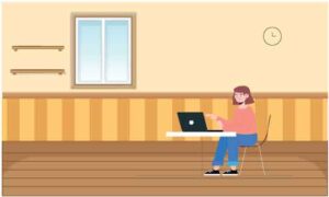 woman-is-working-on-laptop-in-the-room
