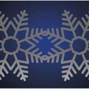 two-snowflake-on-abstract-dark-background