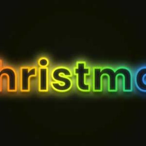 glowing-Christmas-editable-text-effect-vector
