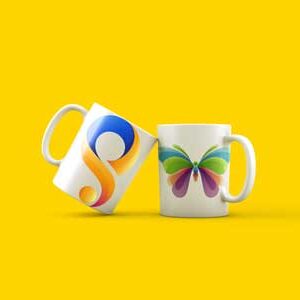 two-mugs-yellow-background-mock-up