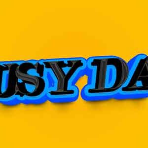 busy-day-3d-editable-text-effect-with-background