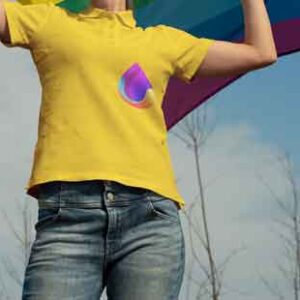 person-carry-rainbow-pride-flag-on-head