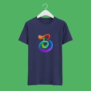 realistic-purple-t-shirt-mock-up-green-background