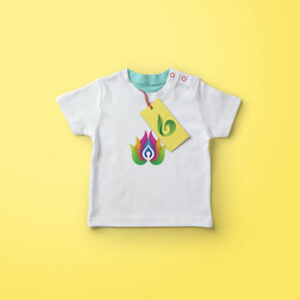 baby-t-shirt-mock-up-yellow-background