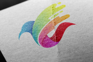 logo-mock-up-bird-flying-paper-edition