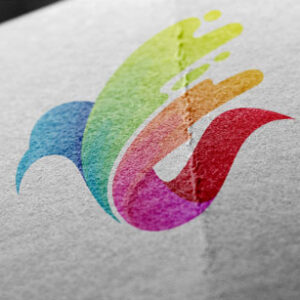 logo-mock-up-bird-flying-paper-edition