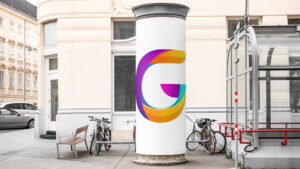 advertising-column-mock-up