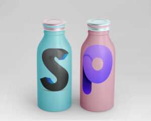 two-bottles-with-logo-mock-up