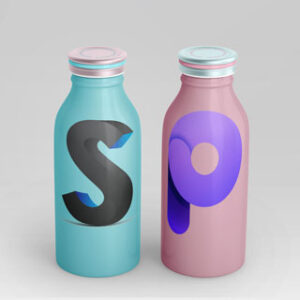 two-bottles-with-logo-mock-up