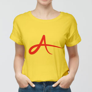 little-girl-wear-yellow-t-shirt-mock-up