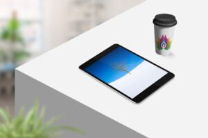 tablet-with-coffee-cup-mock-up