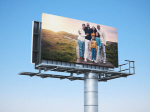 Upside Billboard Mockup