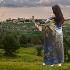 woman-with-blanket-nature