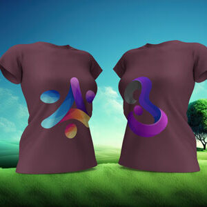 woman-t-shirt-pair-with-logo