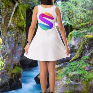 woman-wearing-dress-near-waterfall