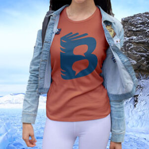 woman-wear-t-shirt-near-snow-mountain