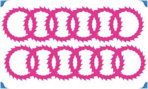 Pink circle on white background