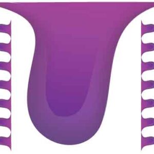 purple drop on white background