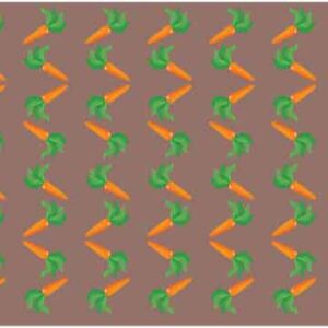 Carrot placed in stylish way on abstract brown background