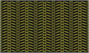 Stylish artwork in yellow colour on dark background