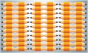 Group of pencil make traditional carpet artwork