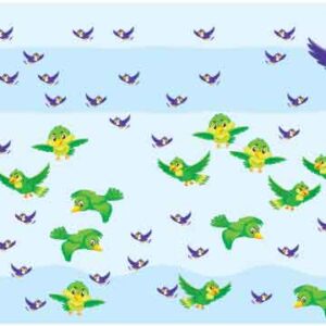 Several kind of bird flying in sky in summer season