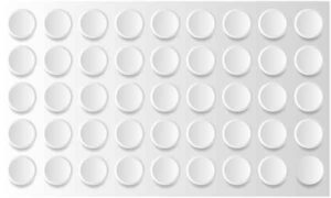 Several silver button display on silver plate background