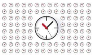 Small and big clock make a big wall of clock